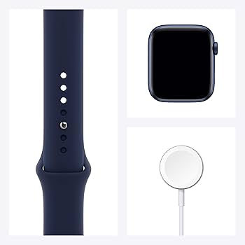 Apple New Watch Series 6 (GPS, 44mm) - Blue Aluminium Case