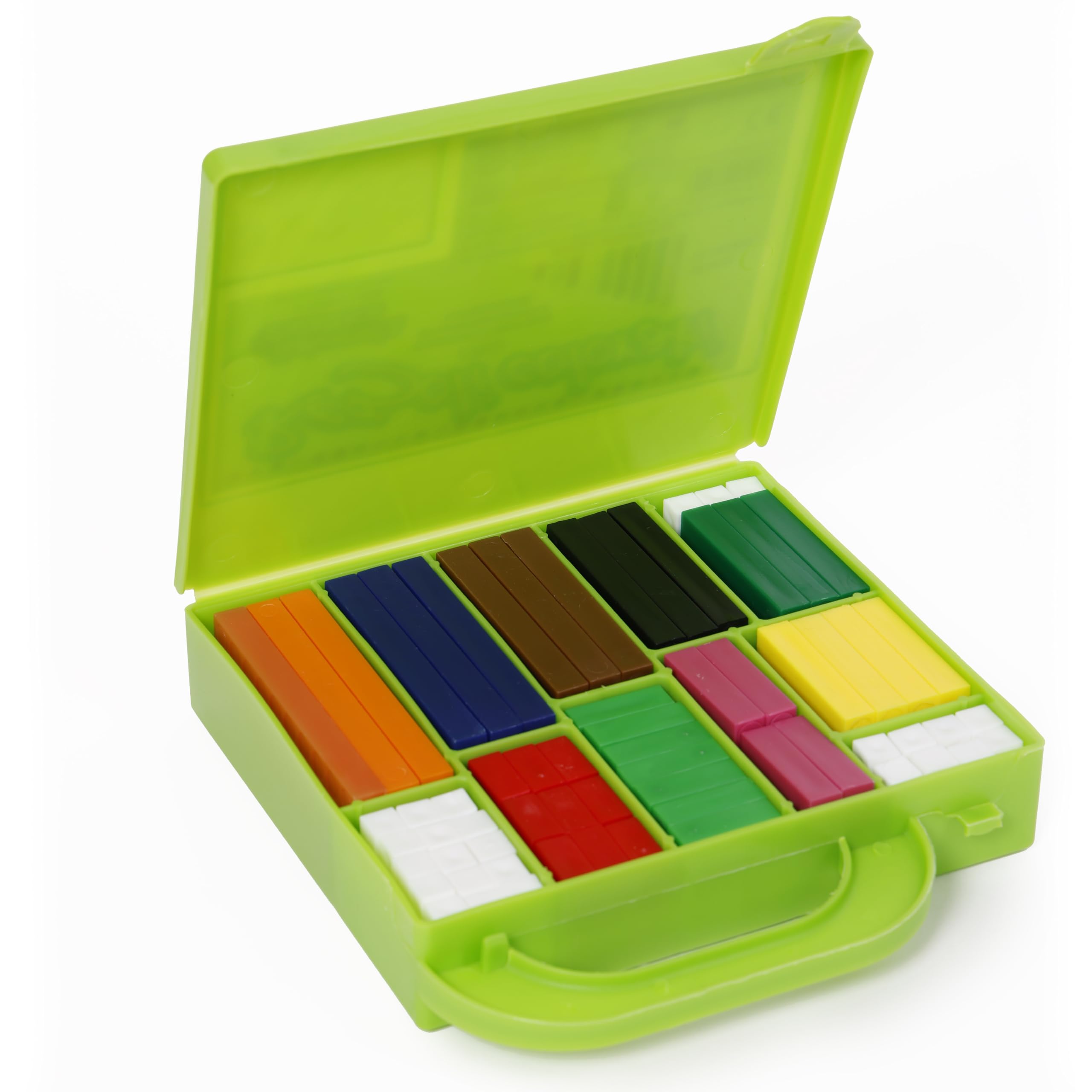 Italveneta Didattica – Cuisenaire Set di 186 Regoli Colorati in Diverse Dimensioni per l'Apprendimento Matematico, Materiali Atossici, Ideali per Sviluppare Capacità di Calcolo e Logica
