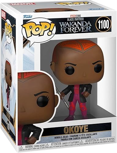 Miniatura 2 de POP Marvel: Black Panther: Wakanda Forever - Figura de vinilo de Okoye Funko (paquete con funda protectora de caja compatible), multicolor, 3.75