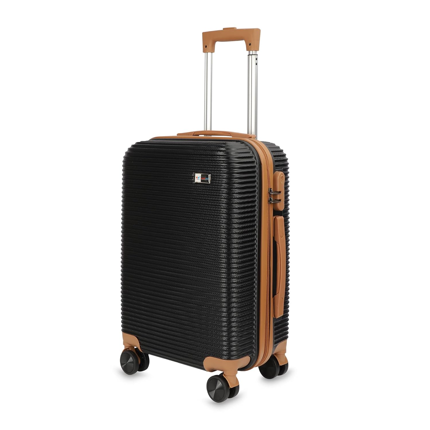 3G Polycarbonate Hard-Sided Luggage Check-in SizeTrolley Bag with USB Charging Port | Black 65 cms