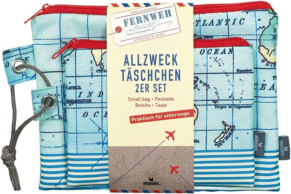 2er Set Kosmetiktaschen Damen - Große & Kleine Reisetasche Für Makeup & Organisation