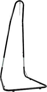 Sunnydaze Adjustable Hammock Chair Stand - 79-Inch to 93-Inch Tall Hanging Stand Only - Heavy-Duty 330-Pound Weight Capacity