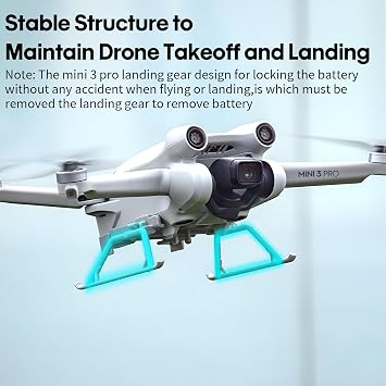 Mini 3 Pro Landing Gear Foldable - for DJI Mini 3 Drone Accessories Extension Kit Quick-Release Landings Gears Legs
