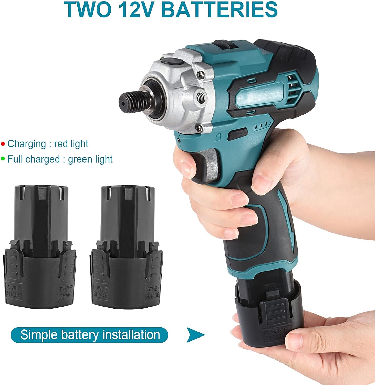 Car Polisher 20V Waxing Portable Cordless Li-ion Orbital Dual Action Variable Speed Sander Buffing Scratch Repair Tool with 2 Battery