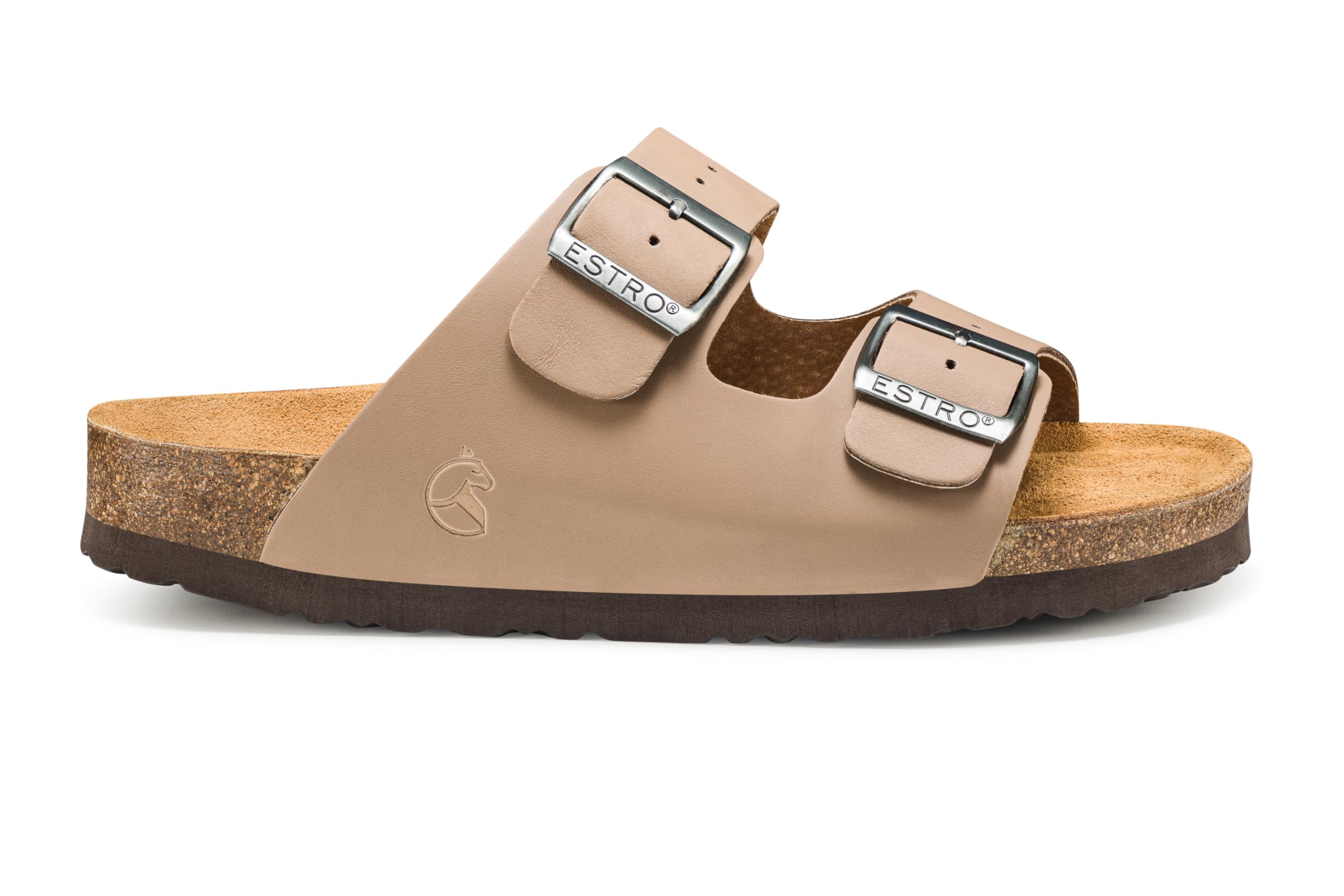 ESTRO Ciabatte Uomo Estive Pelle - Sandali Donna Estive Pelle Ciabatte Sughero Uomo Sandali Sughero Donna S6
