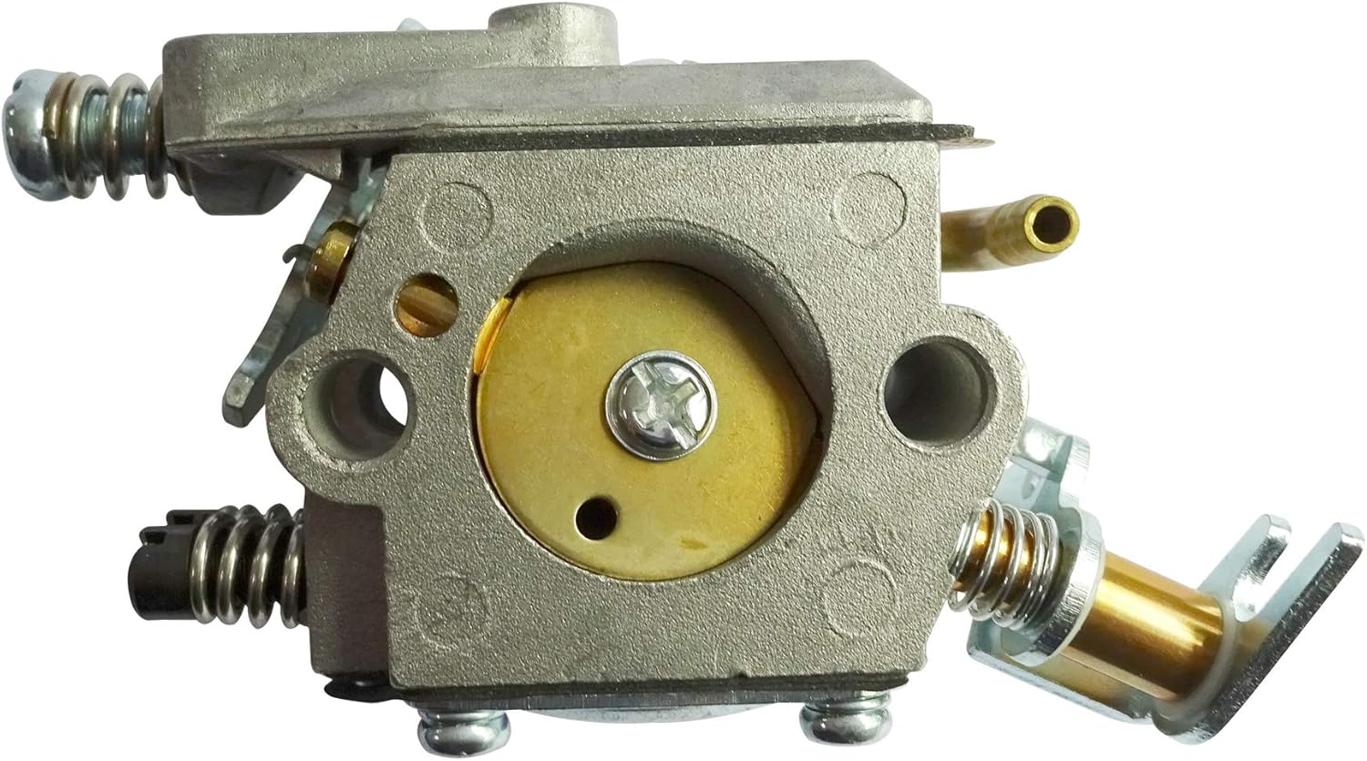 Generic Carburetor, side view with adjustment screws