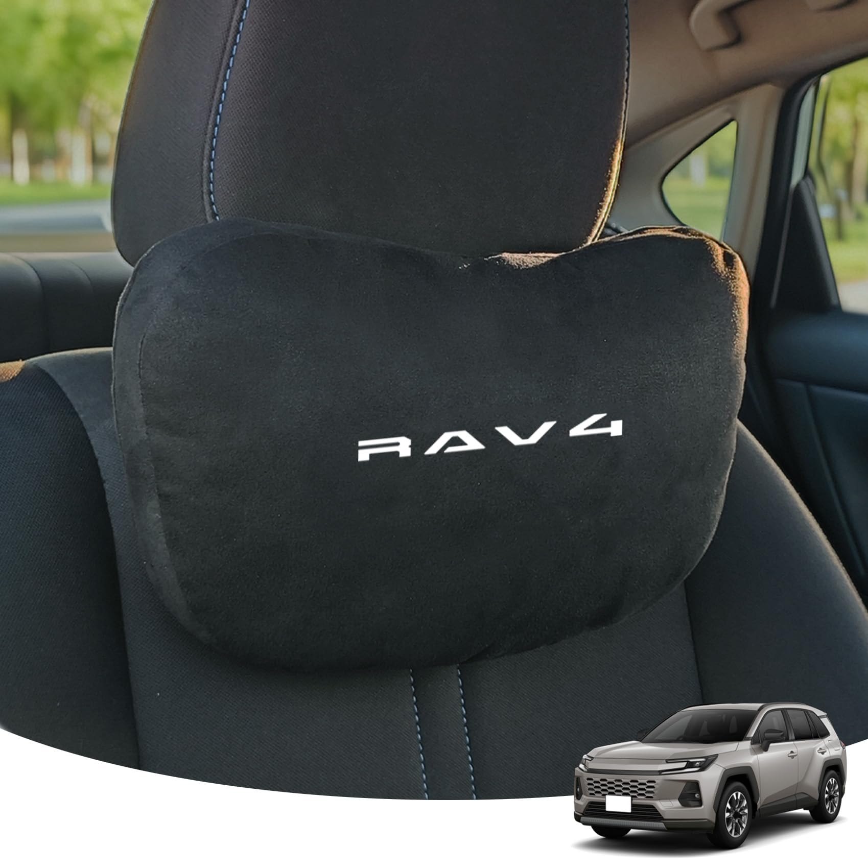 Amazon.co.jp: SUVVNE RAV4 XA60 専用 ヘッドレスト ネックパッド