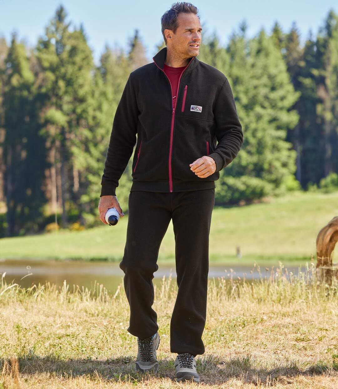 ATLAS FOR MEN - Tuta da Jogging in Pile da Uomo - Disponibile nelle Taglie Grandi
