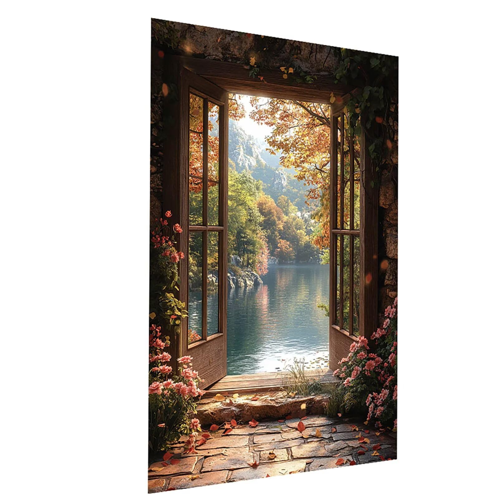 Malowanie po numerach dla dorosłych i dzieci, kwiat, malowanie po numerach dla dorosłych farbą akrylową i pędzlami, kolorowe płótno do malowania, 137 x 102 cm, materiały plastyczne do dekoracji pokoju