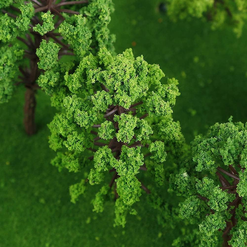 Tiardey 40 PCS Cespugli di Alberi in Miniatura Gruppi di Vegetazione Arbusti Ferrovia Erba Artificiale per Il Modello di Treno Tavolo di Sabbia Terreno di Gioco
