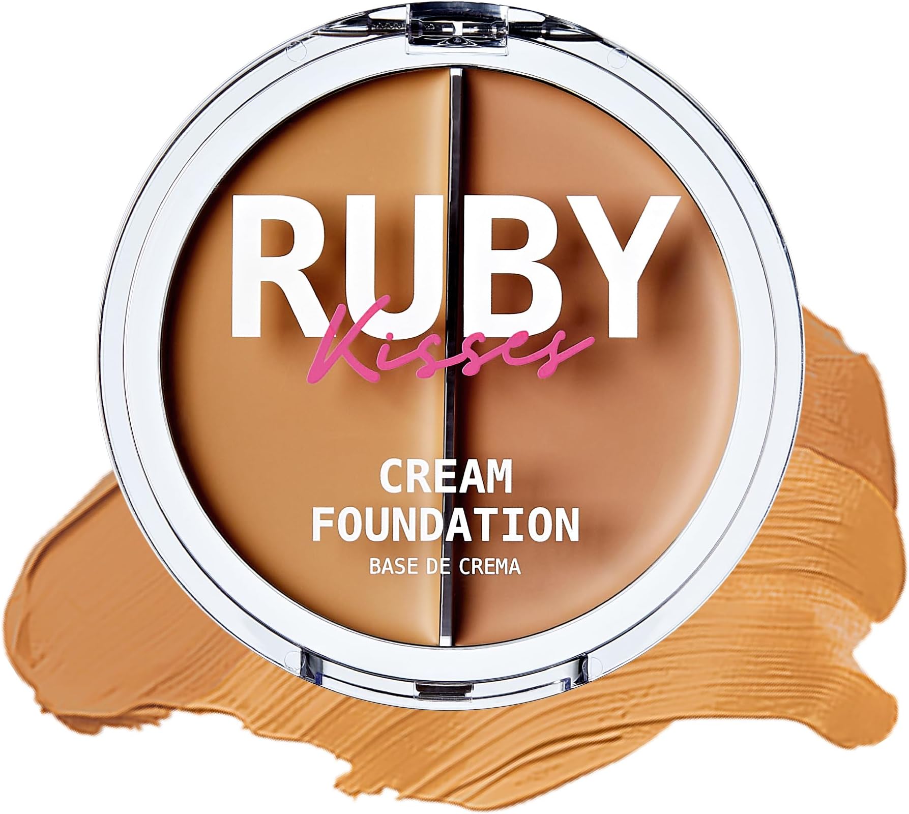 Ruby Kisses 3D Face Creator Cream Foundation & Concealer, 12 Hours Long Lasting, Medium to Full Coverage, Non-Greasy, Ideal for Makeup & Contour Palette (Level 5)