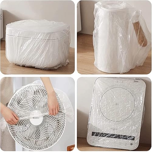 Miniatura 7 de Cubierta antipolvo desechable gruesa, cubiertas transparentes para electrodomésticos, cubierta elástica de plástico universal para