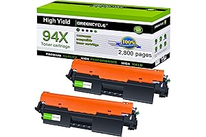 greencycle 94X High Yield Compatible Toner Cartridges for HP Printers (2 Pack)