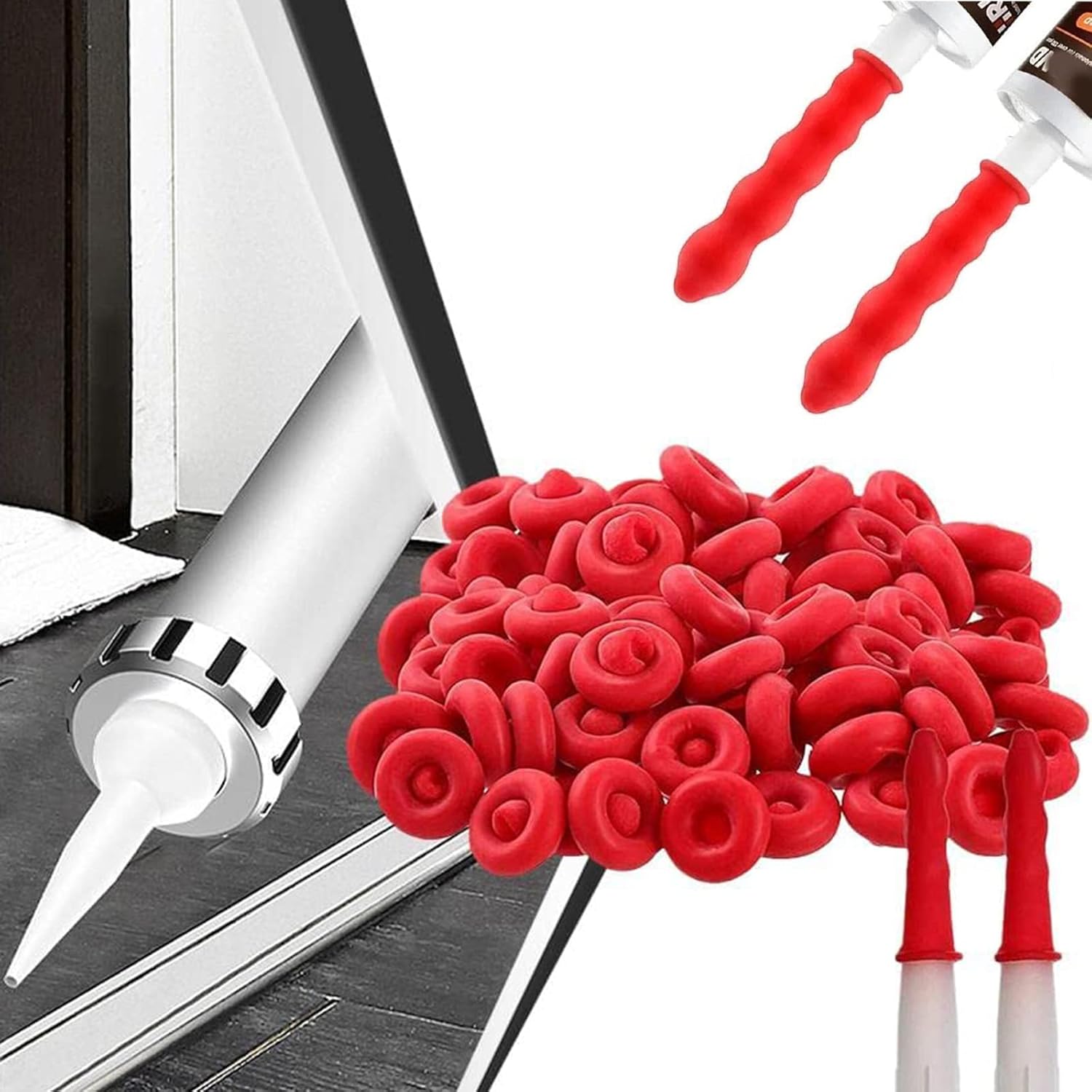 Caulk Cap, Silicone Caulk Cap for Seal Caulking Tubes, Caulk Saver