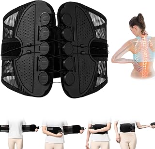 Lifweb LumbarRelief Pro, Lumbar Relief Back Stretcher, Adjustable Lumbar Relief Support Belt, Breathable Mesh Posture Brace for Men & Women, Ergonomic, Durable & All-Day Comfort (XXL - 44.8in)