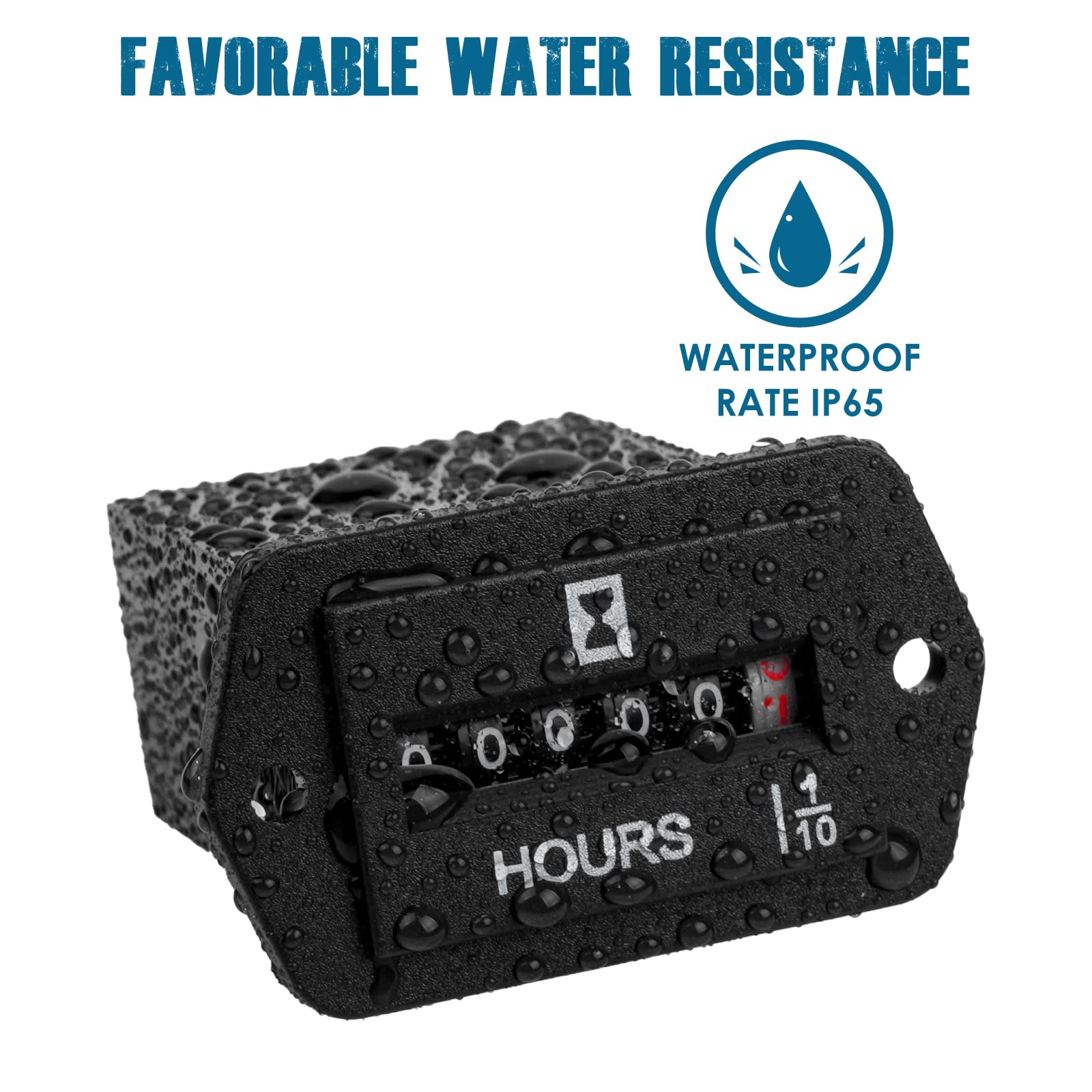 Contaore Digitale Runleader AC/DC 5V-277V - Monitora Ore Di Lavoro Motori, Impermeabile IP68 - Foto 5