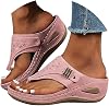 Orthopedic Sandals for Women - Arch Support Wedge Flip Flops, Summer 2025 Comfortable Dressy Casual Beach Slippers