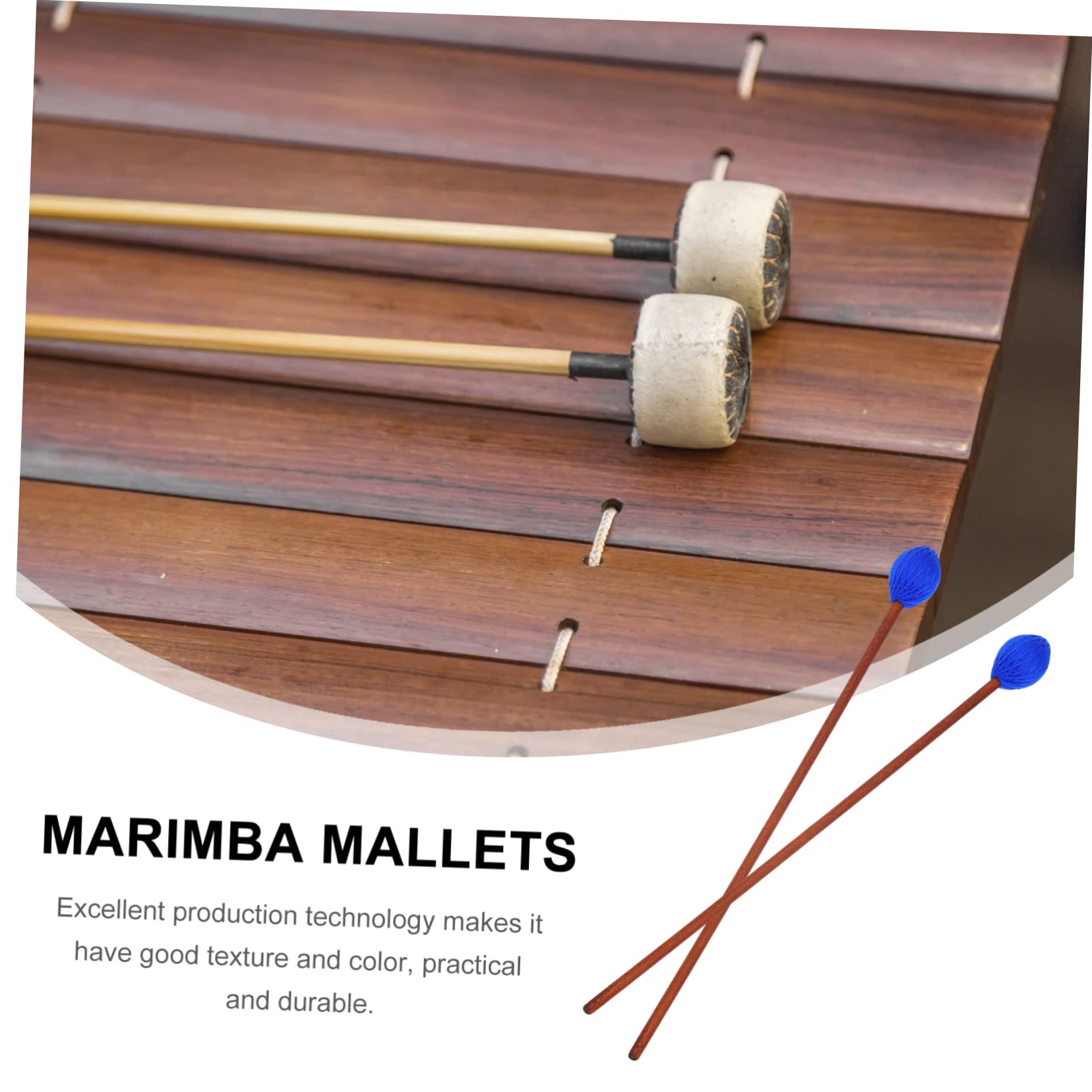 Milisten 8 Pièces Instrument Pour Enfants Mailloches De Timbales Maillet De De Langue Bâtons De Maillets En Caoutchouc Pour Enfants Étudiant Érable Marteau Bois Lumière