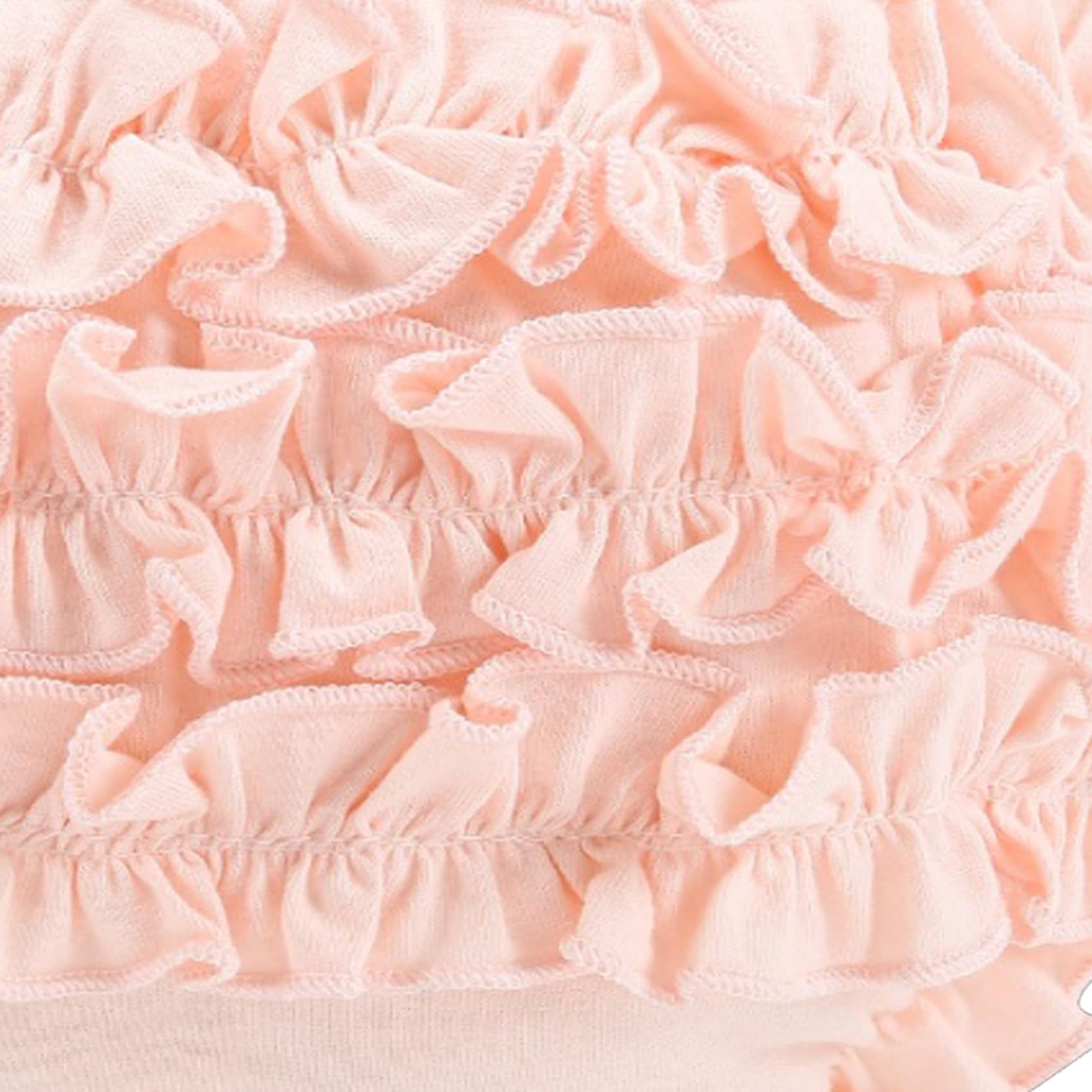 Ropa interior con volantes para bebés, niñas y niños pequeños, pantalones cortos de algodón, paquete de 4