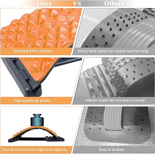 Miniatura 4 de Camilla de espalda para aliviar el dolor de espalda baja  Dispositivo de descompresión y agrietamiento de la columna vertebral ajustable de 4