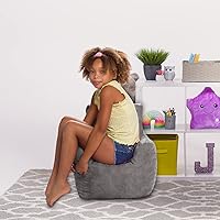 Vista 661 de Posh Creations Puf estructurado cómodo para jugar, leer y ver la televisión, Malibu Lounge, tela de lona para colorear, criaturas