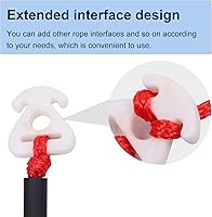 Vista 5 de Arnés de remolque para tubo, cuerda de remolque autocentrante para deportes acuáticos, arnés de remolque de barco resistente con 2 jinetes de acero