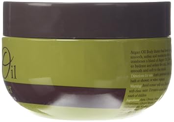 Argan Oil Hydrating Nourishing Cleansing Body Butter With Argan Oil (Nourishes and Hydrates Leaving Skin Smooth and Healthy) 8.5 oz