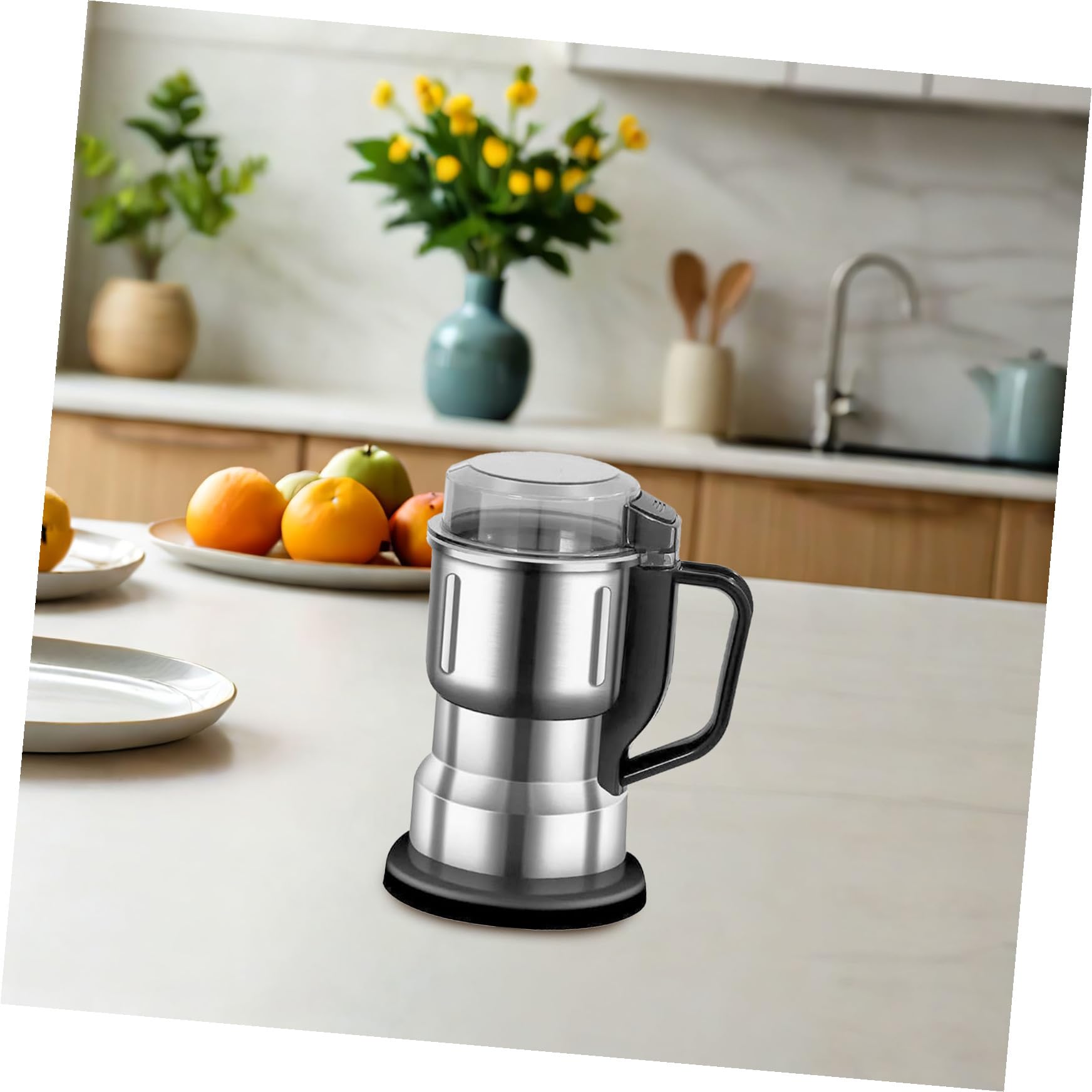VALICLUD Moulin à Café Électrique Compact Multifonction 220v pour Maison Petit Format Broyage Fin Céréales Portable Usage Domestique