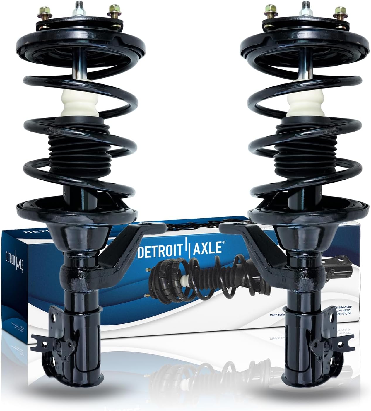 Front Quick Complete Struts Assembly & Coil Springs Replacement for 20012005 Honda
