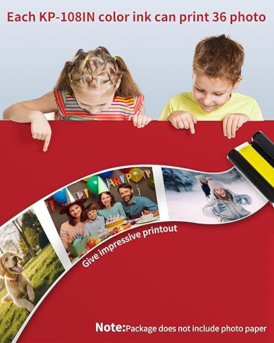 Miniatura 6 de CP1300 Casete de tinta compatible con Canon KP-108IN Tinta de color KP108 para Selphy CP1300 CP1500 CP1200 CP1000 CP910 CP900 CP760 CP740 CP