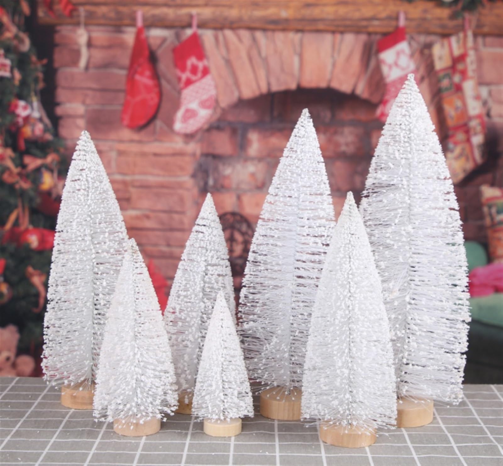 Choinka Sztuczna Ozdoby Domowe Dla Interni Con Albero Di Natale Ovale Bianco Nevoso Dekoracja Bożonarodzeniowa(15cm)
