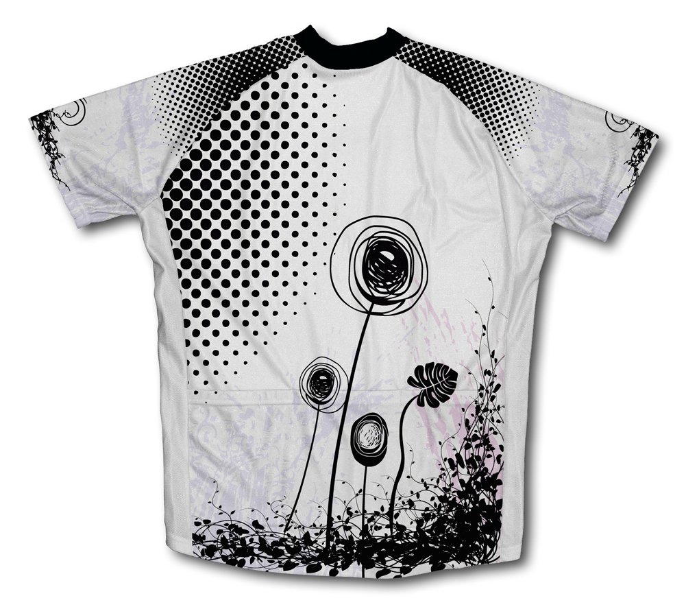 ScudoPro Rotating Flower Short Sleeve Cycling Jersey for Women - Size 2XL