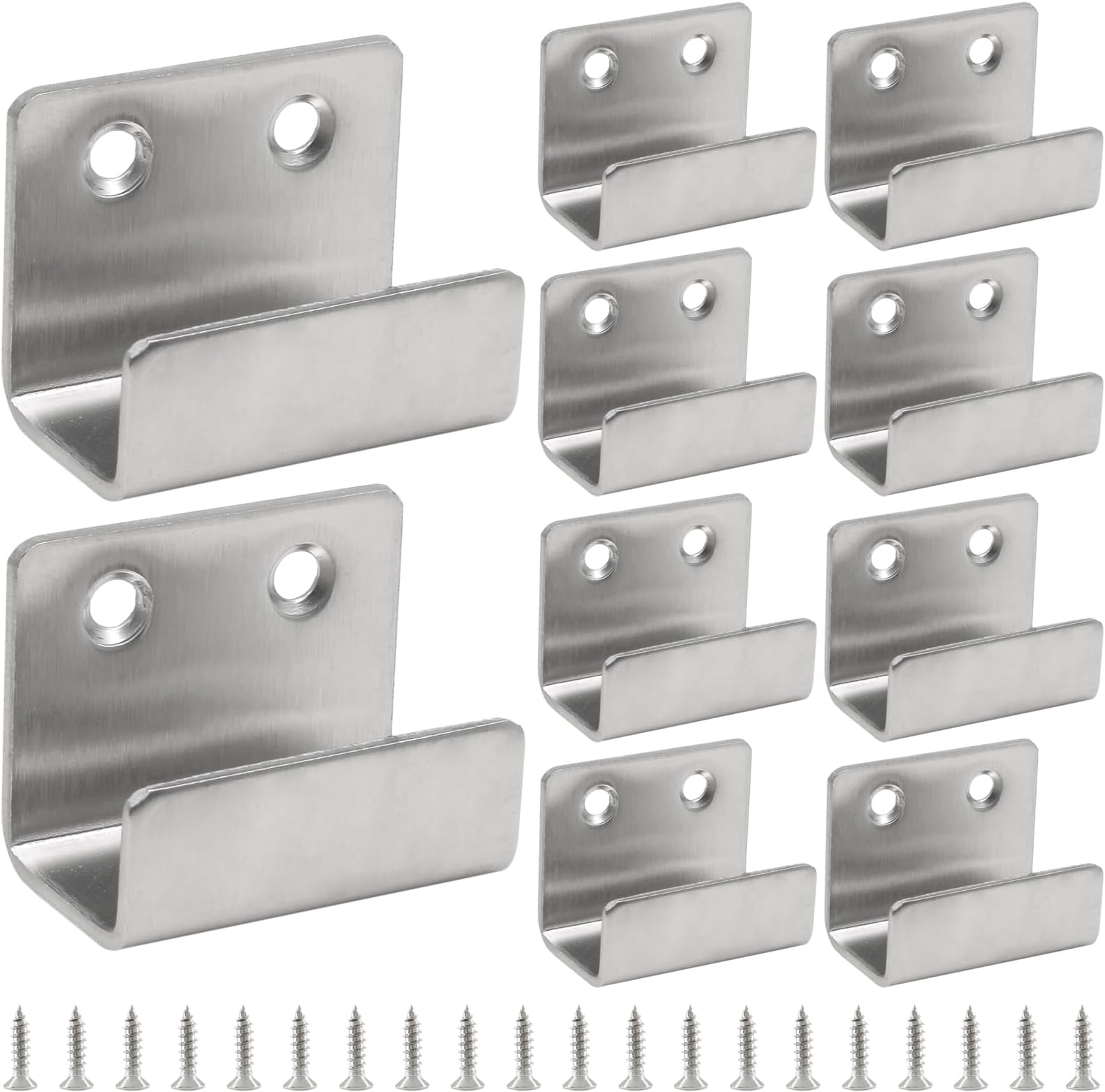 LIDSCURA 10Pcs Stainless Steel Tile Hanger Bracket Hook, Tile Display