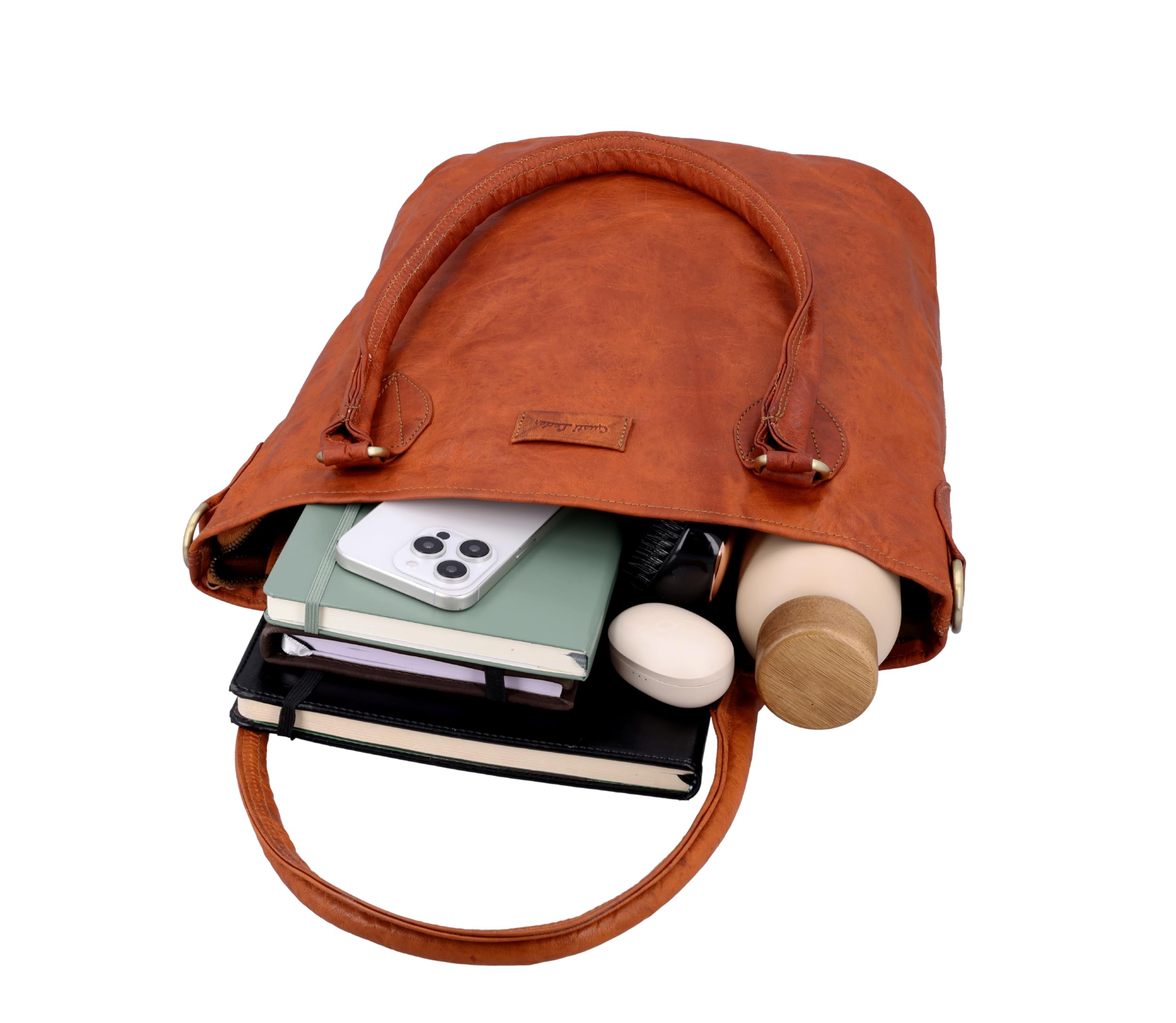 Gusti Leder Bolso de mujer Therese New | Bolso bandolera hecho a mano para mujer de piel para el día a día y la oficina | Compartimento AirTag y práctico compartimento de compartimentos