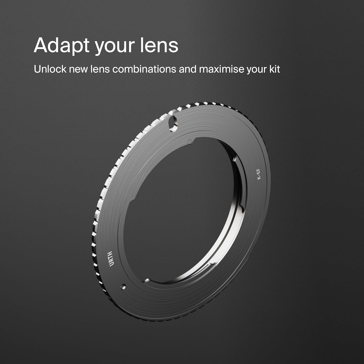 Urth Lens Mount Adapter: Compatible with Pentax K Lens to EF-S Camera Body