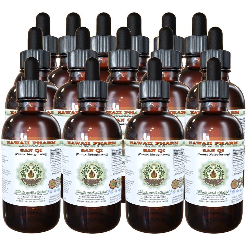 San Qi Tian Qi Alcohol-Free Liquid Extract San Qi Tian Qi Notoginseng Panax Notoginseng Root Glycerite Natural Herbal
