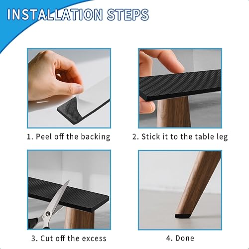 Miniatura 5 de Almohadillas para muebles de alta calidad, almohadilla gruesa antideslizante para pies, agarre automático, almohadillas adhesivas, protectores (12