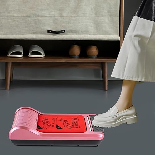 Miniatura 2 de Máquina de película para zapatos, 22.83 x 9.65 x 5.91 pulgadas, dispensador automático de cubiertas de zapatos, dispensador portátil para zapatos