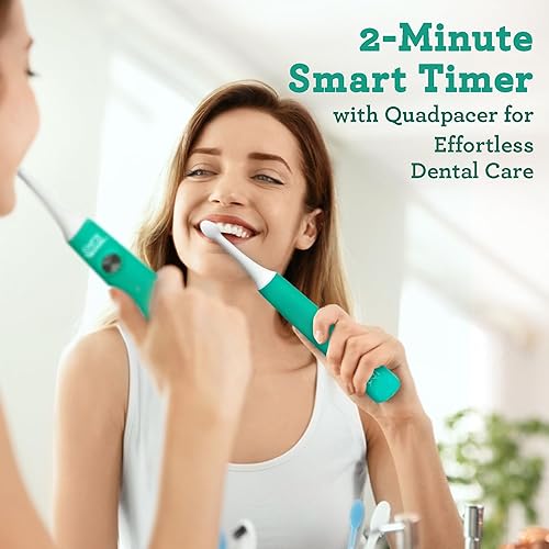 Miniatura 8 de GuruNanda Cruiser - Cepillo de dientes sónico  2 cabezales de repuesto, 1 funda para cepillo de dientes y 1 cable USB incluido  Viene con 2 modos de