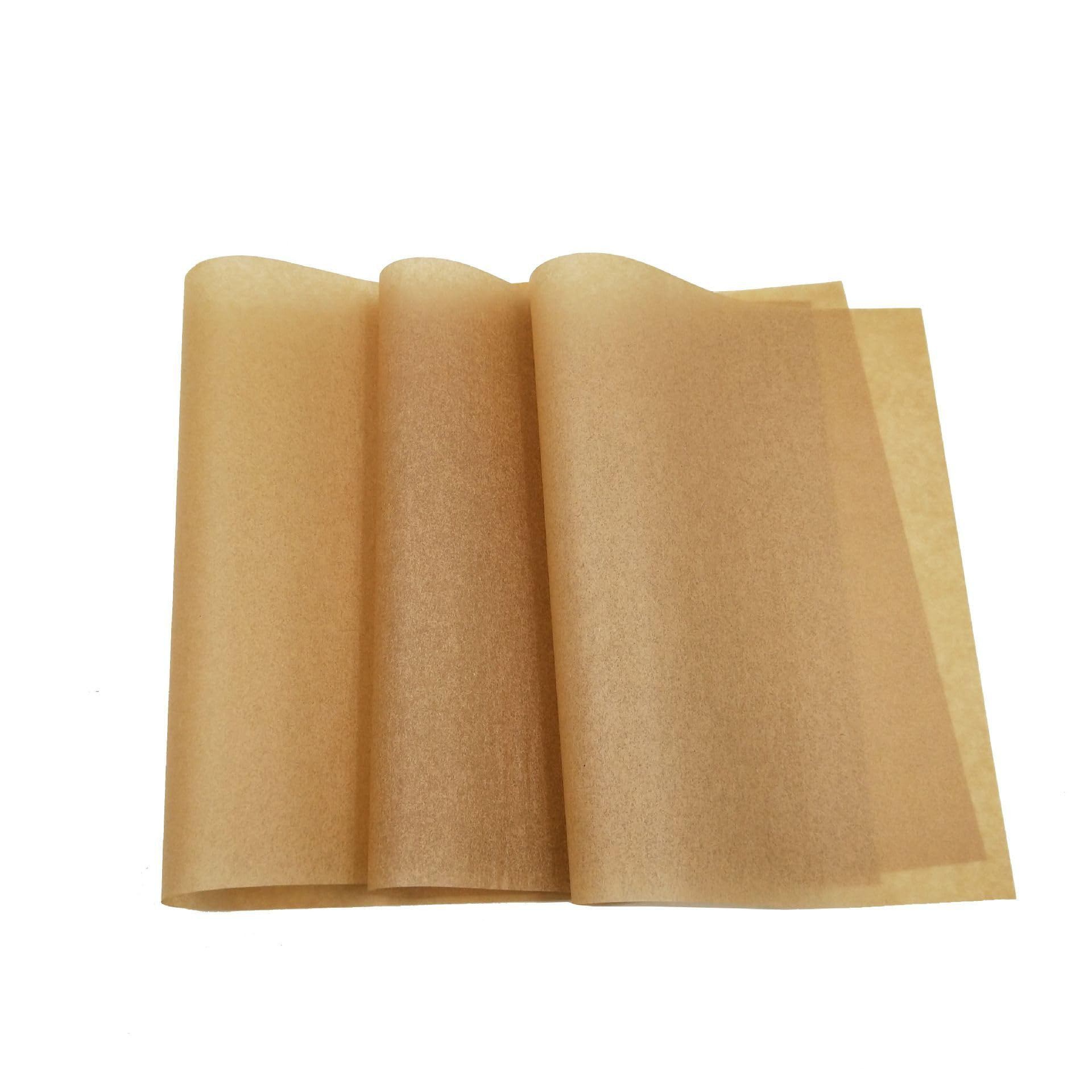 Hojas de papel para hornear, hojas de papel a prueba de grasa, papel de pergamino para hornear, papel de horno, hojas antiadherentes precortadas sin blanquear, 43 x 66 cm, paquete de 200