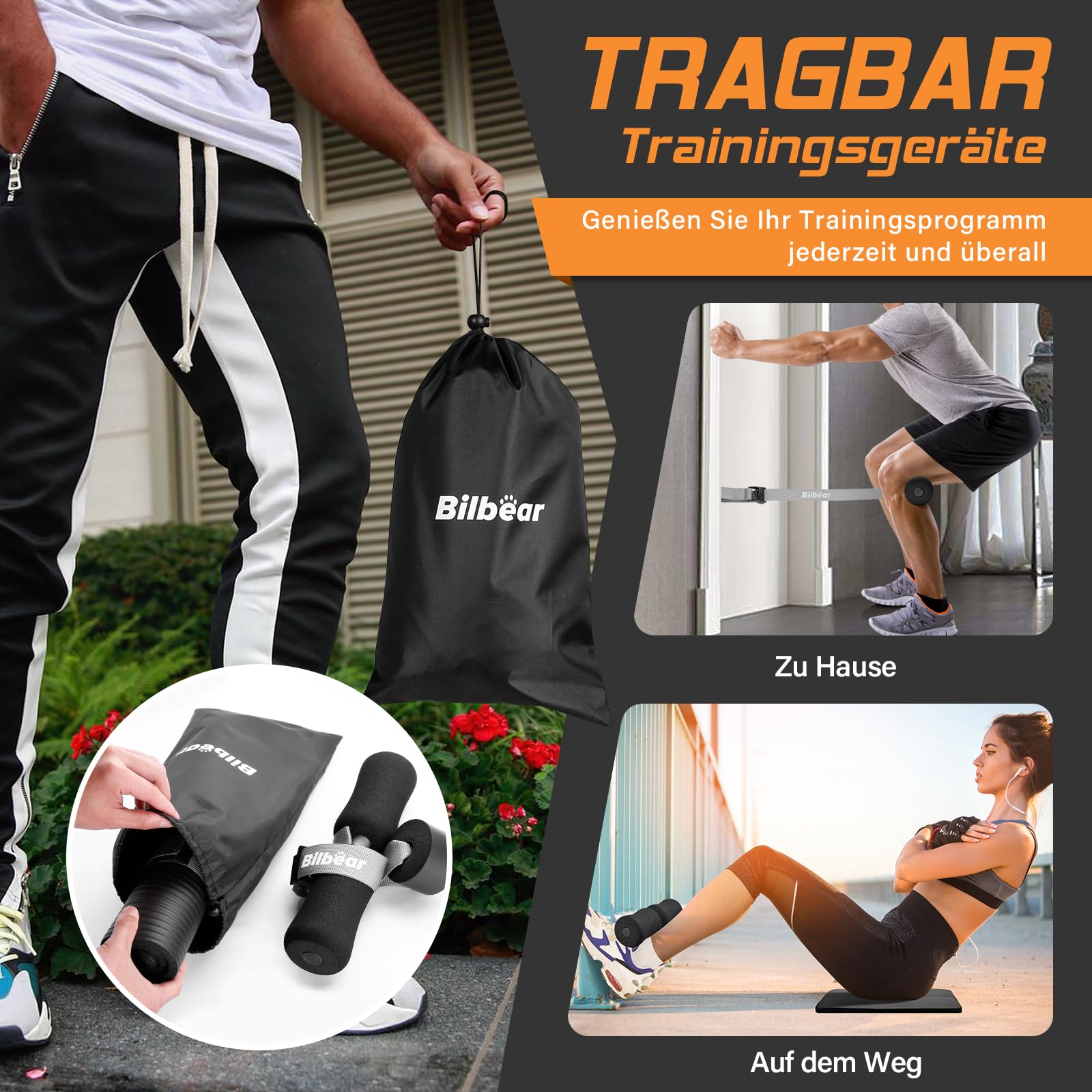Cinghia regolabile Nordic Hamstring Curl con tappetino per ginocchia, cintura nordica portatile per cricletti, allungamento hamstring, crunch, sit-up, nordic curl macchina a casa, può