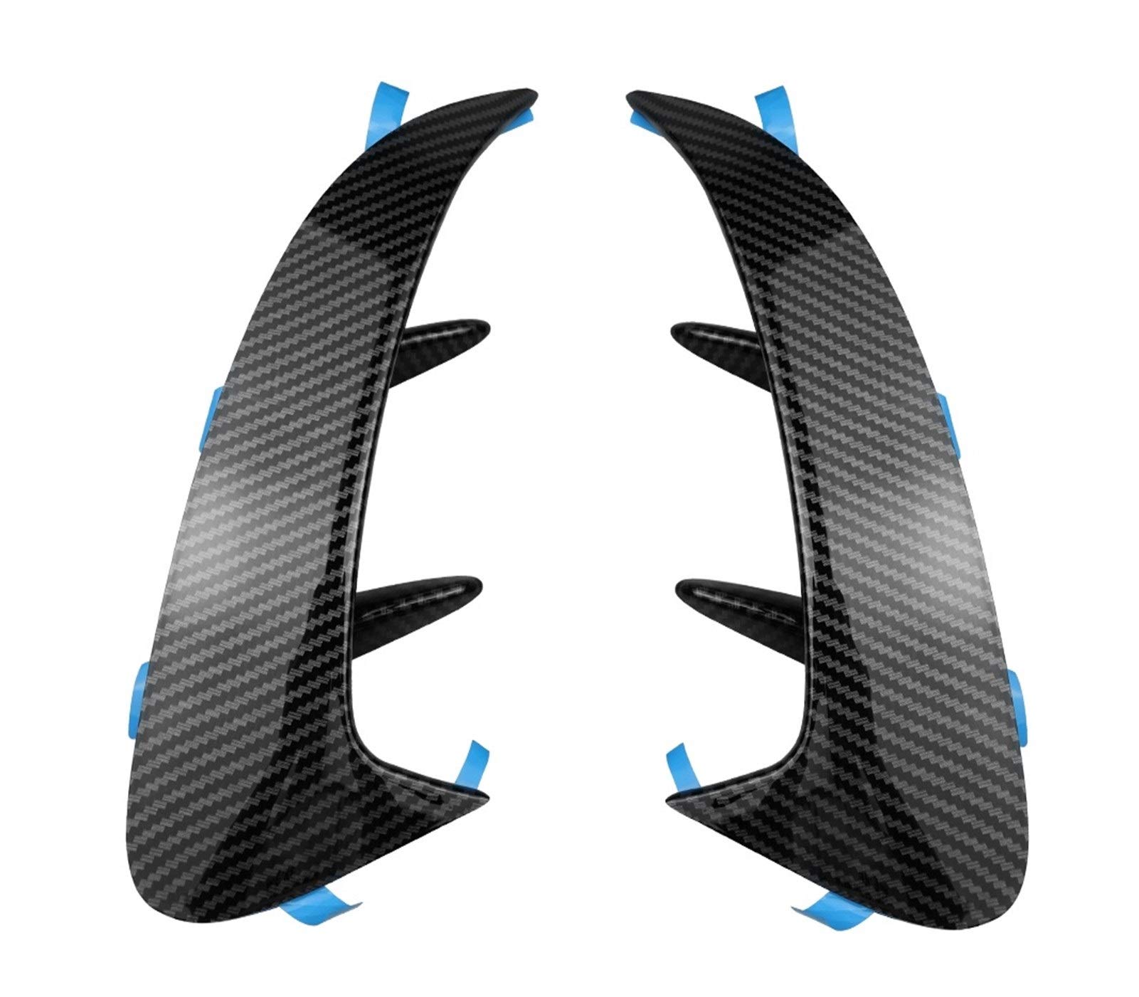 FUBANGBM Carbon Fiber Fit For Mercedes Benz A Class W177 Sedan A180 A200 A220 A250 A35 2019+ Rear Bumper Trim Spoiler Stickers Fender Canards