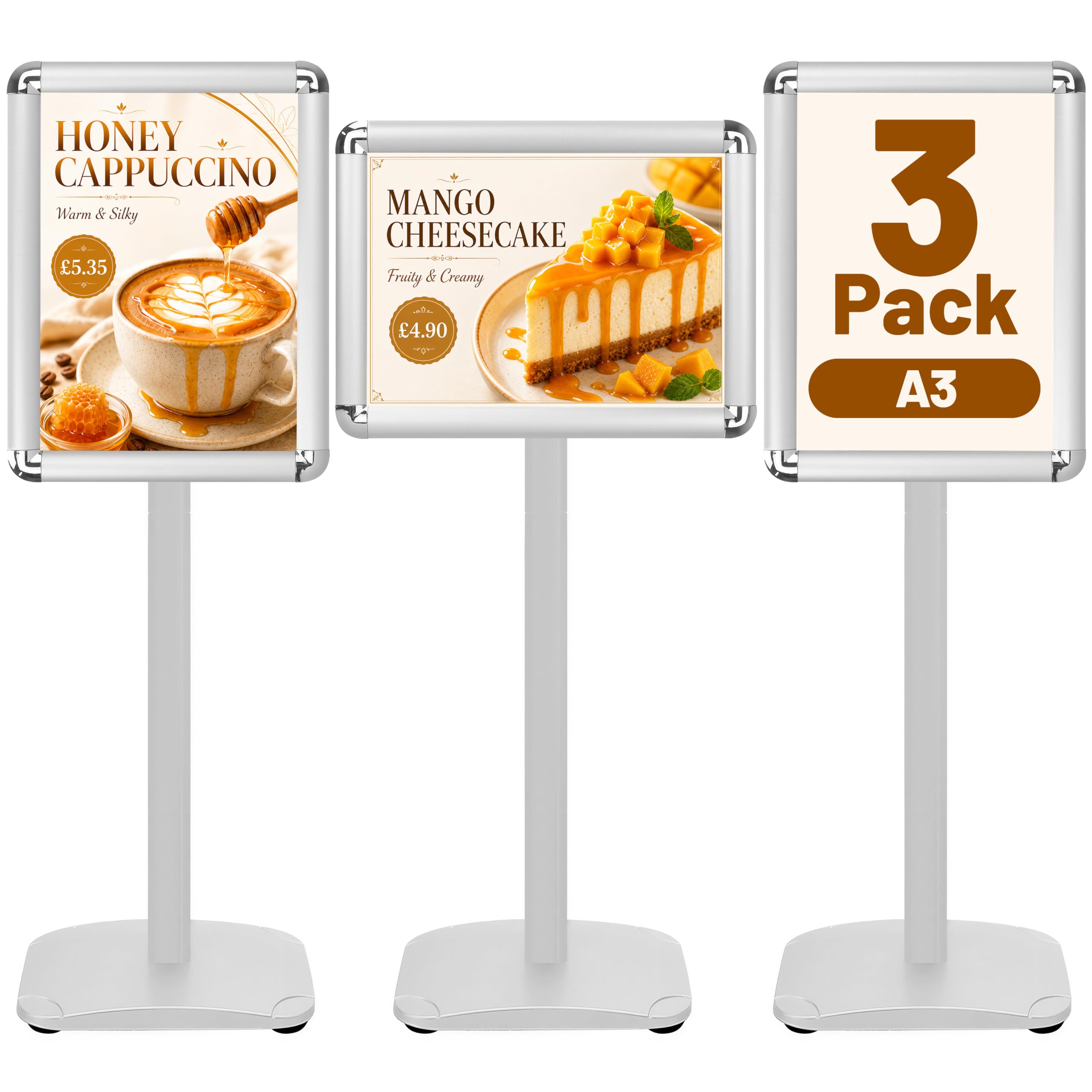 VAIIGO 3Pack A3 Poster Stand with Heavier Base, Sign Holder Display Stand