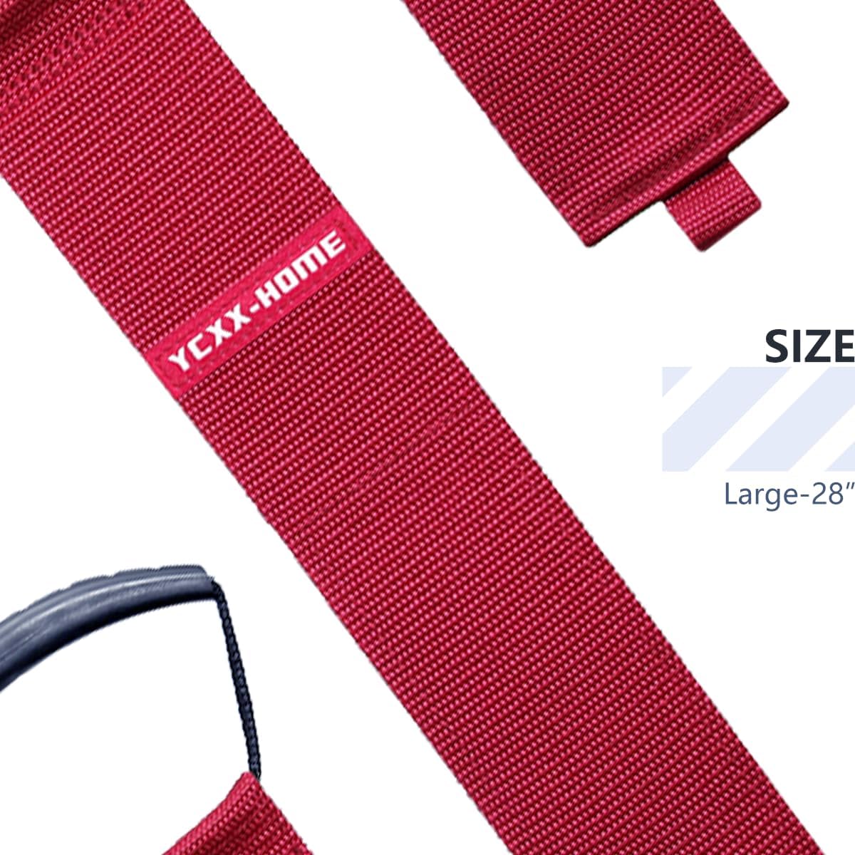 2 PCS Heavy Duty Cord Storage Wrap Holder Extension Hook and Loop Cord Hose Organizer Strap with Carrying Handle for Cords Garden Hose Swimming or Garage Tool (RED)