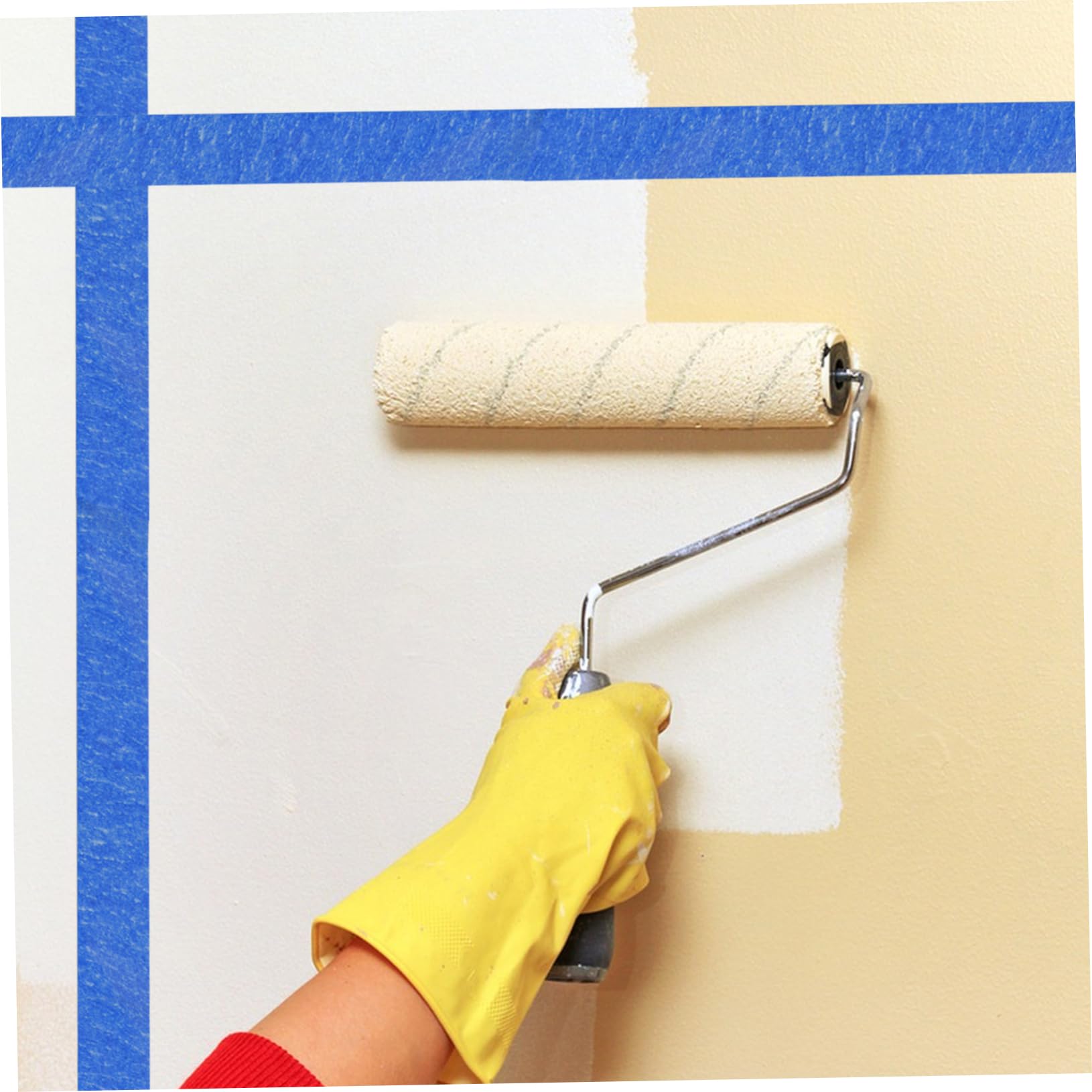 Nastro Adesivo per Pittura 4 Pezzi, Nastro Mascheratura | Carta, Protezione Superficie, Aderisce Bene su Varie Superfici, per Progetto e Pittura in Casa