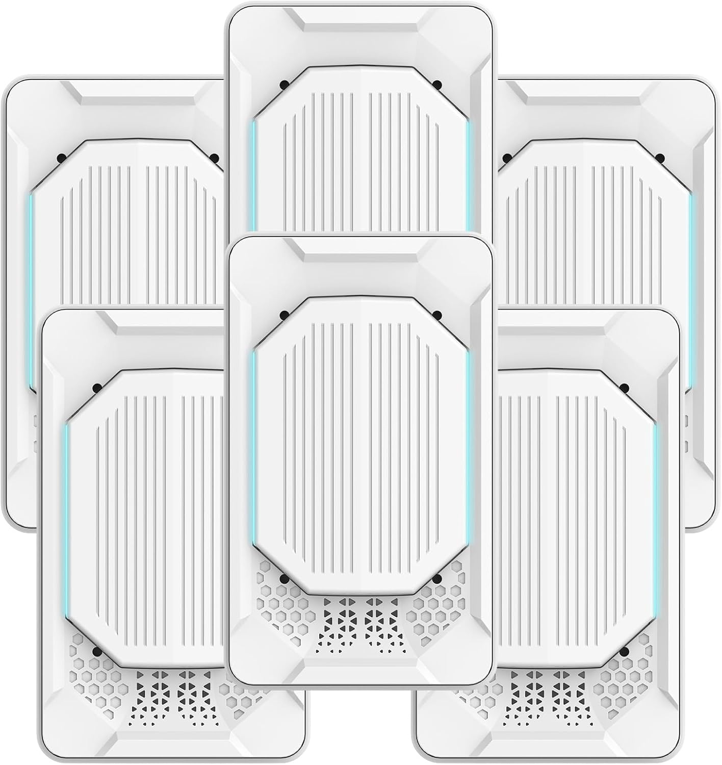2026 Upgraded Plug in Air Purifiers Air Ionizers for Dust Mites, Odor Eliminator for Home with Negative Ion Generator, Quiet Portable Air Freshener Plug In for Bedroom,Office,Smoke,Dust (6Pack)