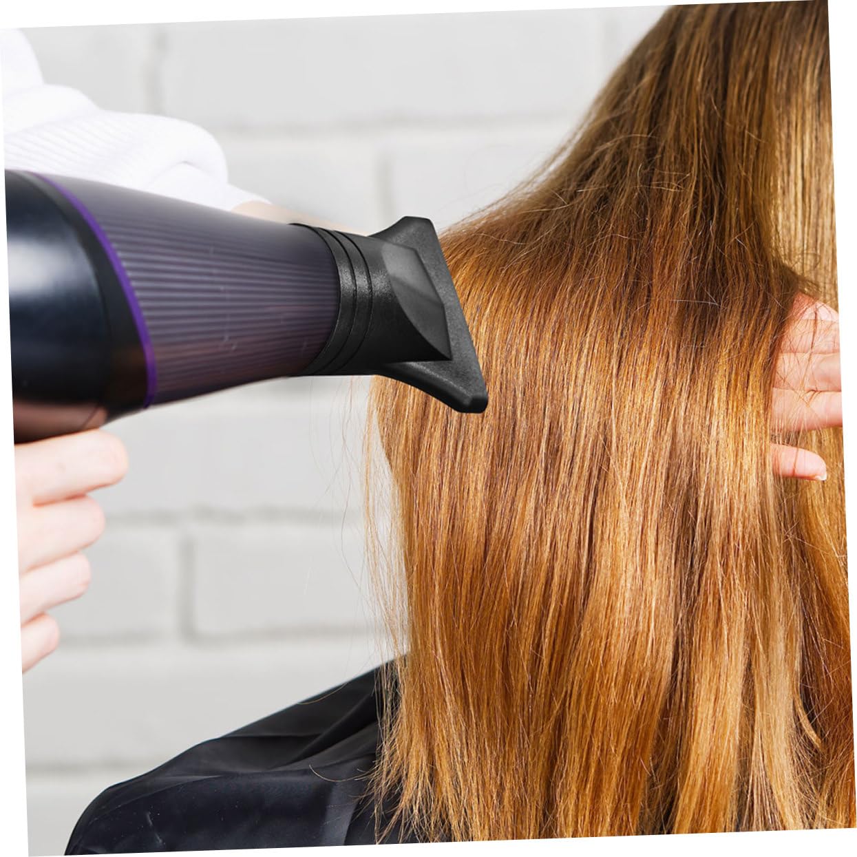 4 Sätze Haartrocknerzubehör Diffusortrockner Föhnkonzentrator Haartrockner mit Diffusor Fonds haarföhn Haartrocknerdüse Düsen für Haartrockner-Ersatz Nylon Black