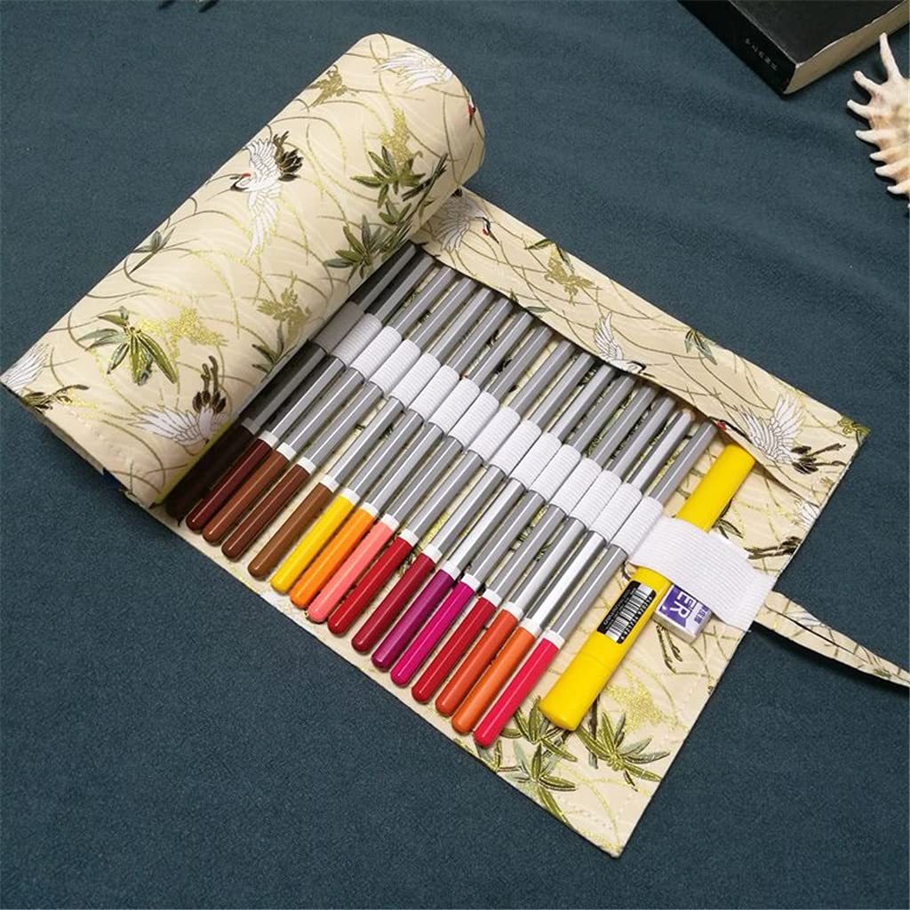 鉛筆です Amazon.co.jp: 黄鶴鉛筆箱デッサン鉛筆色36/48/72穴鉛ペン袋キャンバス
