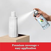 Vista 8 de Krylon K05562007 COLORmaxx Acabado transparente acrílico para uso en interiores y exteriores, color cristal satinado, 11 onzas (paquete de 1)