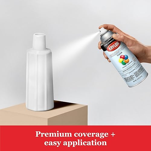 Vista 134 de Krylon - Pintura y primer en aerosol COLORmaxx K05511007, 12 onzas, rojo cereza brillante Cherry Red